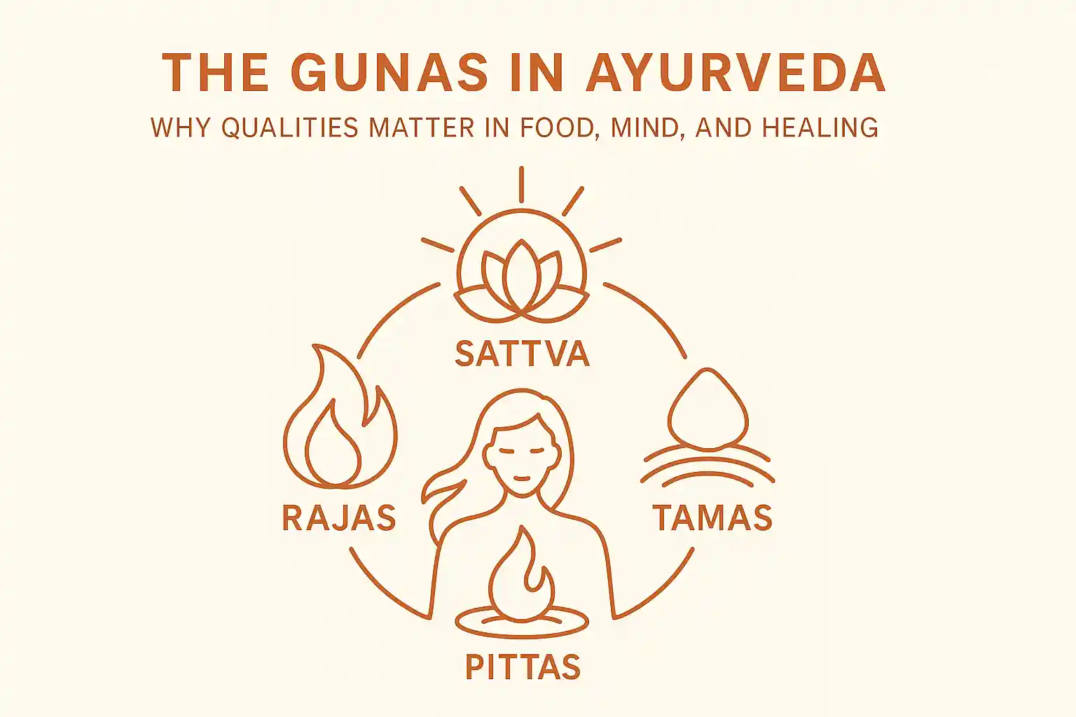 The Gunas in Ayurveda: Why Qualities Matter in Food, Mind, and Healing