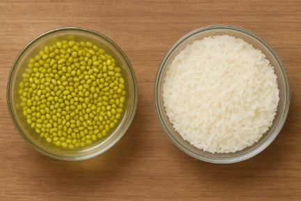 Soak Mung Dal and Prepare Rice