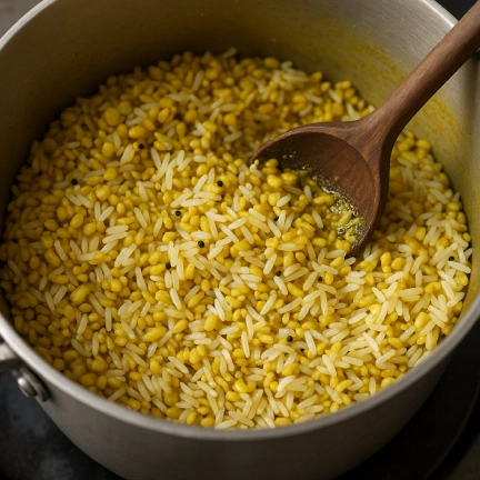 Add Mung Dal and Rice
